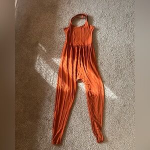 Women's Orange Jumpsuit